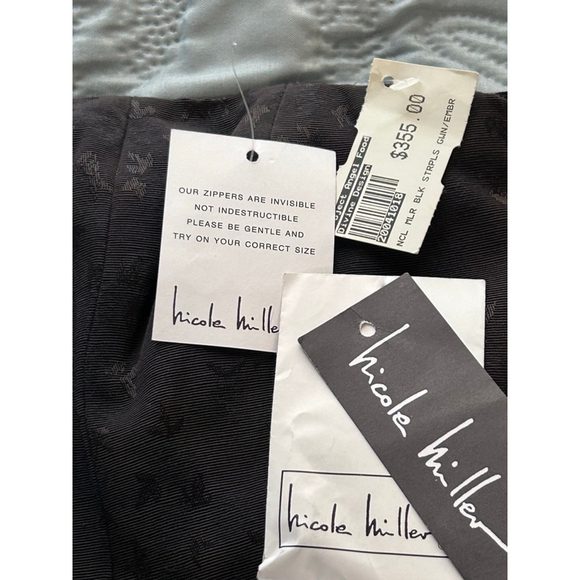 Nicole Miller Black Strapless Evening Gown Dress Size 0 NWT - Picture 11 of 16